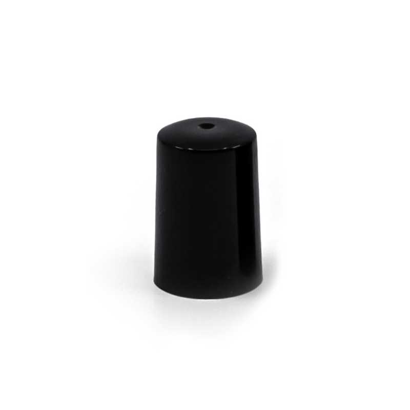 Černý plastový vrchnák na 5 ml/10 ml roll-on