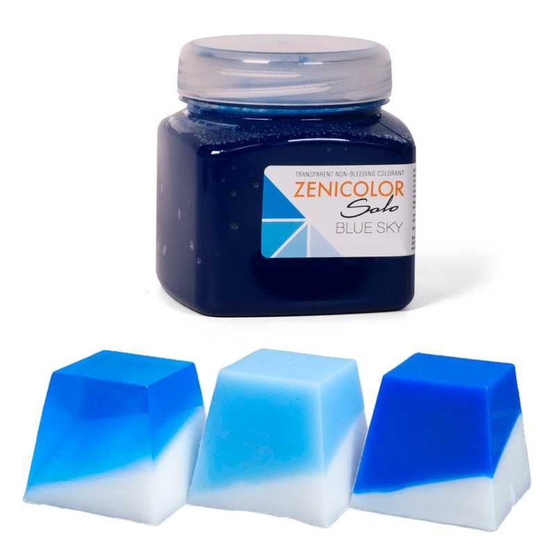Barvivo do mýdlové hmoty, ZENICOLOR SOLO, 250 g Blue Sky