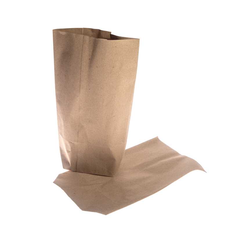 Hnědý jednovrstvý papírový sáček s křížovým dnem a kapacitou 0,25 kg.
Je vyroben z hnědého kraftového papíru 70-80 g/m2, vhodný jako alternativ