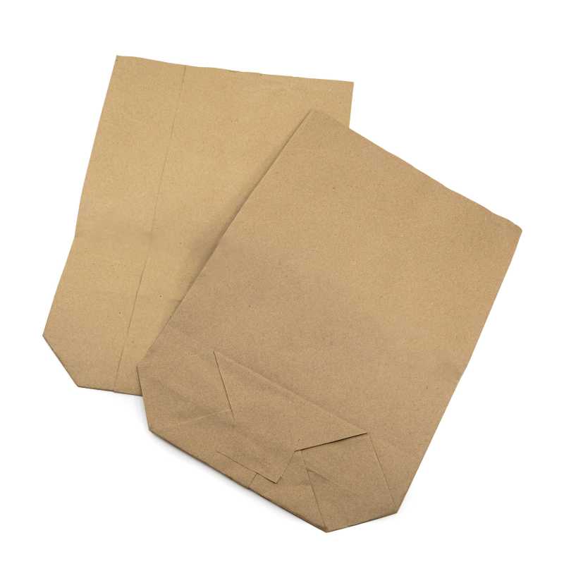 Hnědý jednovrstvý papírový sáček s křížovým dnem o objemu 5 kg.
Je vyroben z hnědého kraftového papíru 70-80 g/m2, vhodný jako alternativa k pl