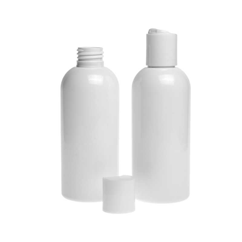 Plastová láhev, bílá, disc top bílý, 300 ml
