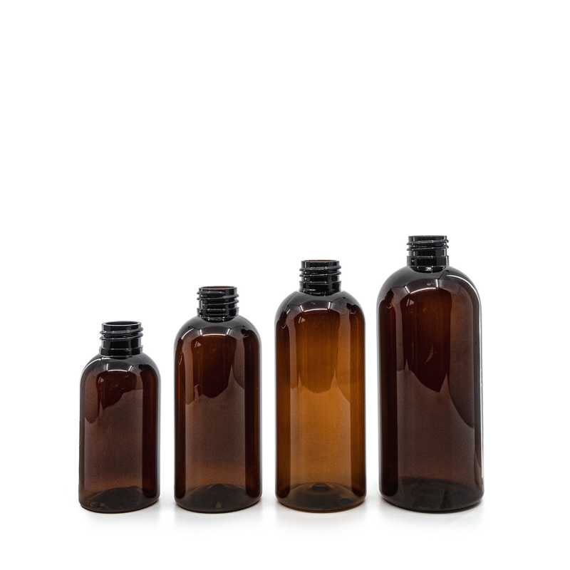 Plastová láhev, hnědá, 100 ml