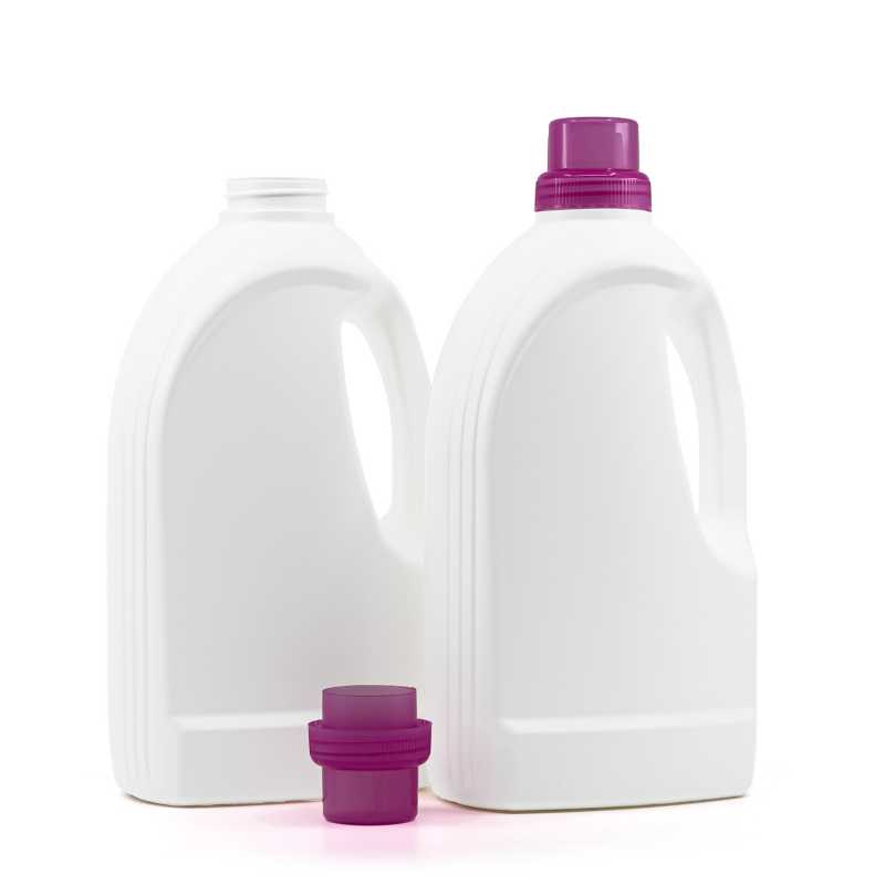 Plastová láhev na aviváž, bílá, ružové víčko, 1,5 l