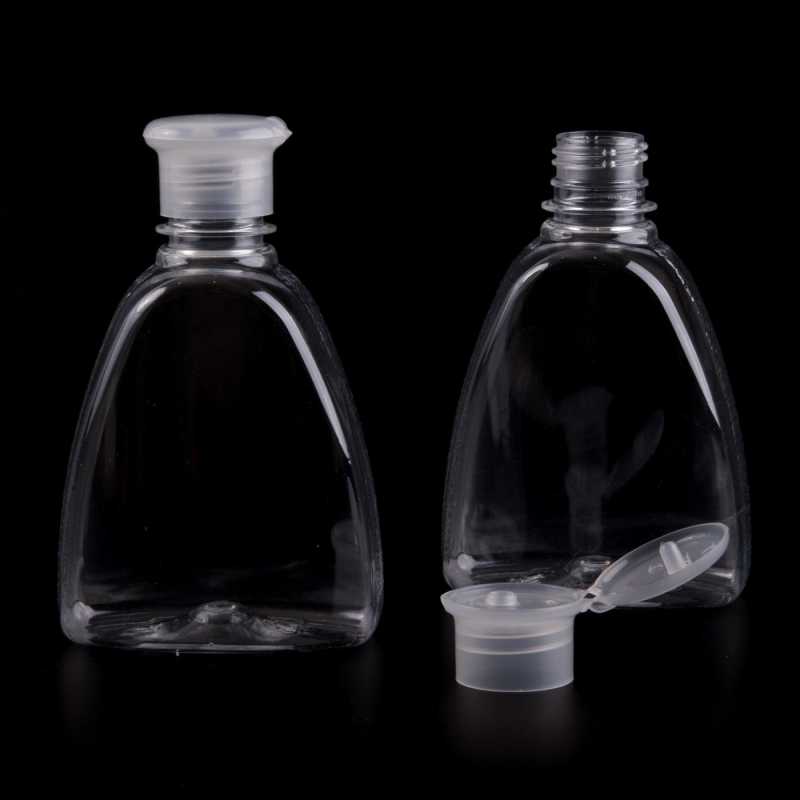 Plastová láhev na mýdlo, průhledná, 300 ml zásobouPlochá průhledná plastová láhev, ideální pro uskladnění různých tekutin a gelů, čisticích 