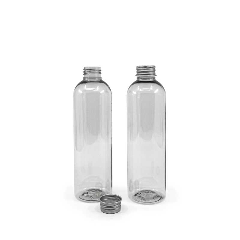 Plastová láhev, recyklovaná, hliníkový uzávěr, 250 ml