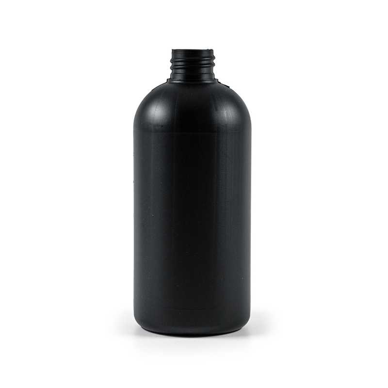 Plastová láhev HDPE 28/410, černá, 500 ml