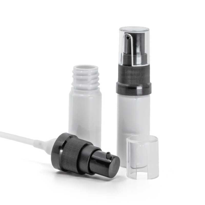 Plastová lahvička, lékovka, bílá, dávkovač olejů, 10 ml