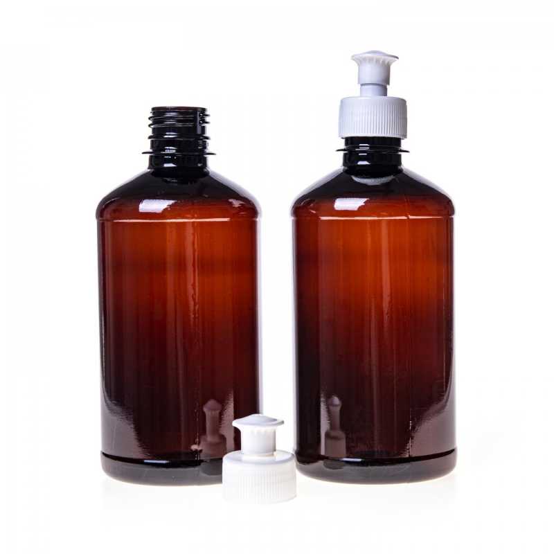 Plastová láhev, lékovka, push-pull, 500 ml