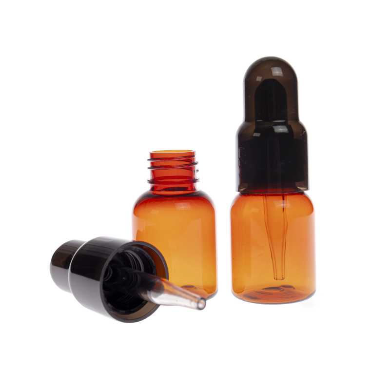 Plastová pipeta s černou špičkou, pro 25 ml láhev