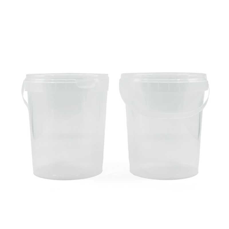 Plastové vědro, čiré, 1300 ml