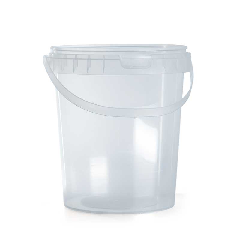 Průhledný plastový kbelík 1300 ml