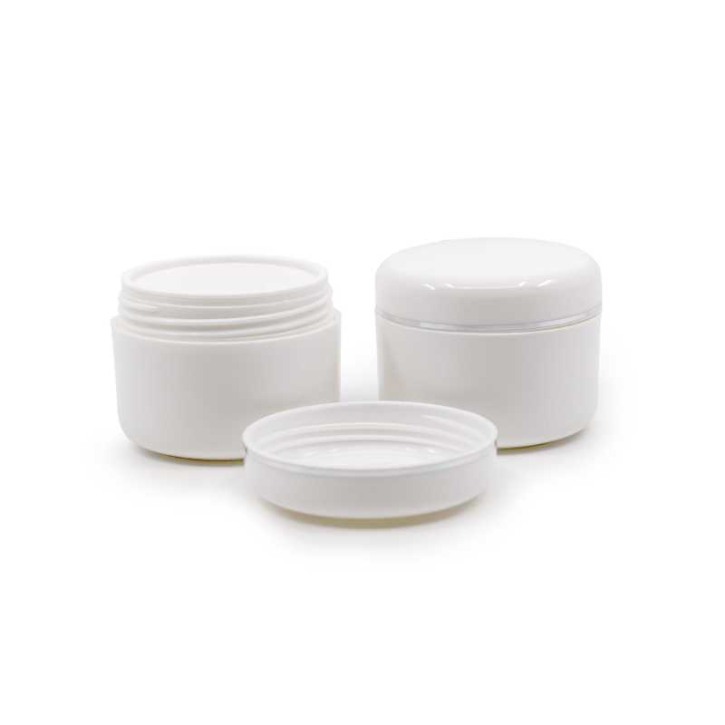 Plastový kelímek, bílý, dvojité dno, 50 ml