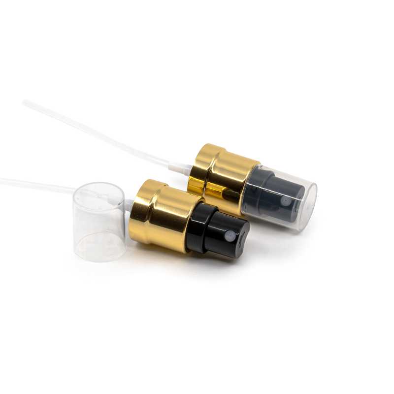Černozlatý plastový dávkovač s průhledným uzávěrem, vhodný pro lahvičky s průměrem hrdla 18 mm.Hrdlo: 18/415Délka hadičky: 115 mm
Dávkování: 