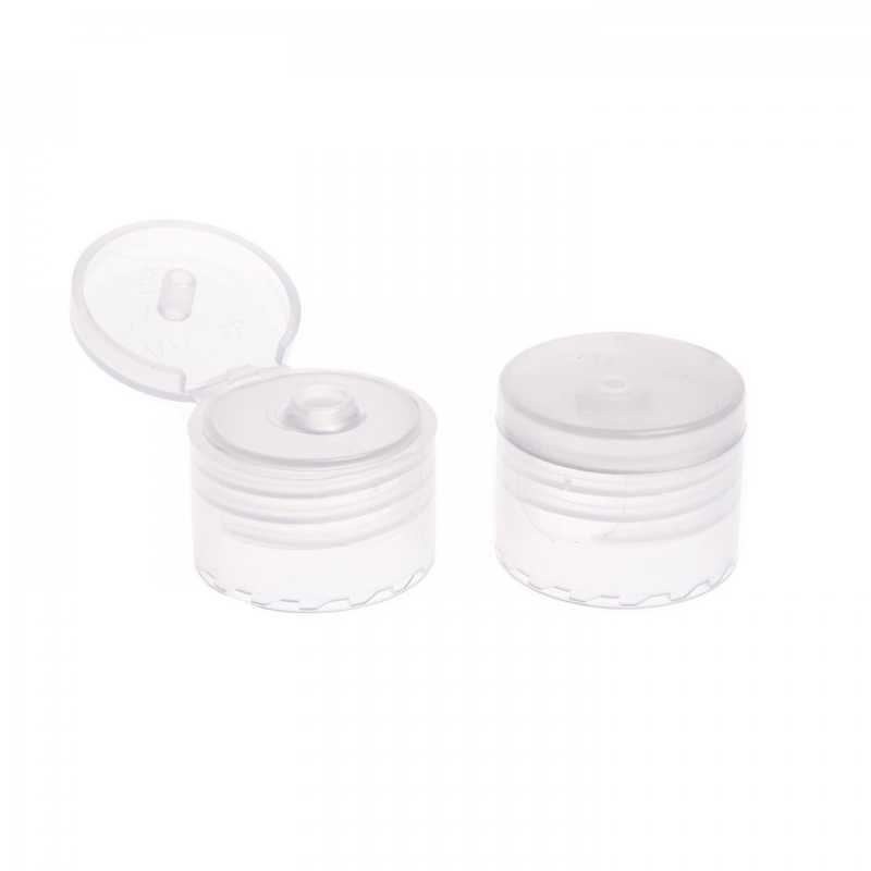 Plastový uzávěr, 24/410, průhledný flip top