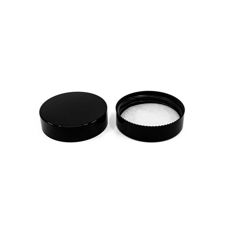 Plastový víko, 53 mm, černý,