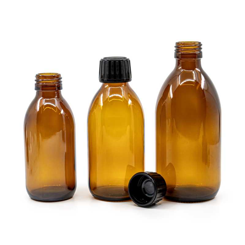 Skleněná lahvička, tzv. lahvička typu BOSTON, je vyrobena ze silného tmavě hnědého skla. Používá se k uchovávání tekutin, které jsou díky její 