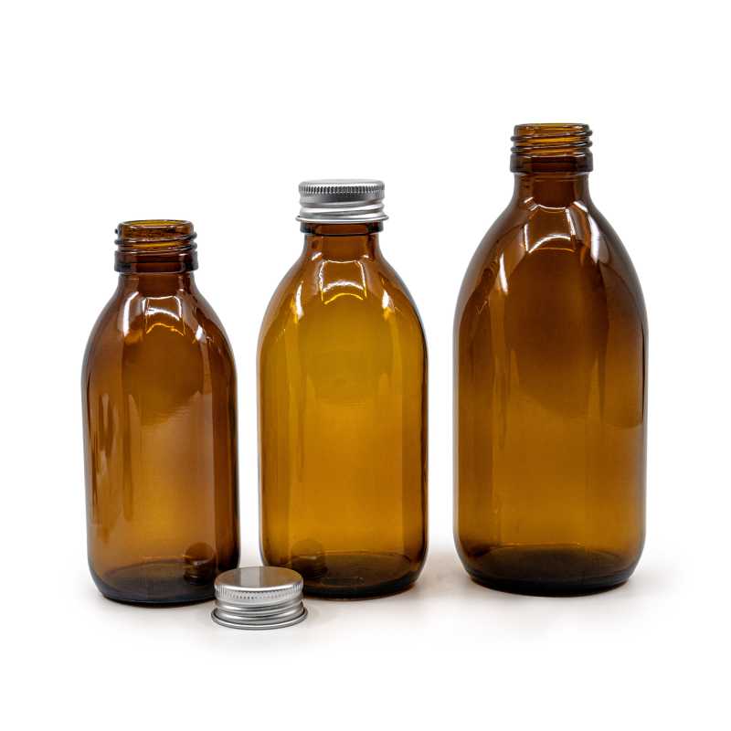 Skleněná lahvička, tzv. lahvička typu BOSTON, je vyrobena ze silného tmavě hnědého skla. Používá se k uchovávání tekutin, které jsou díky její 