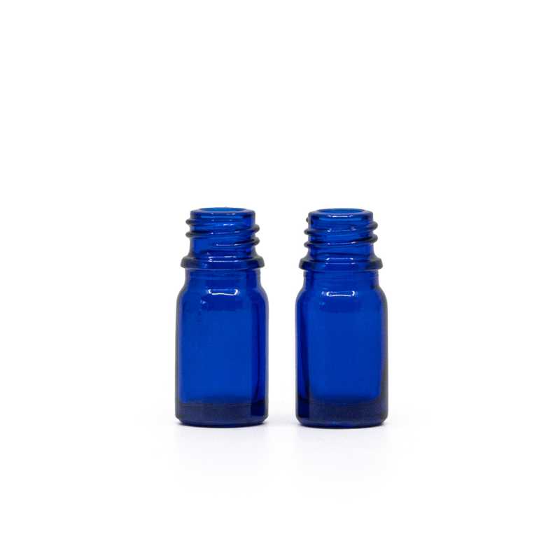 Skleněná láhev, lékovka, modrá 5 ml