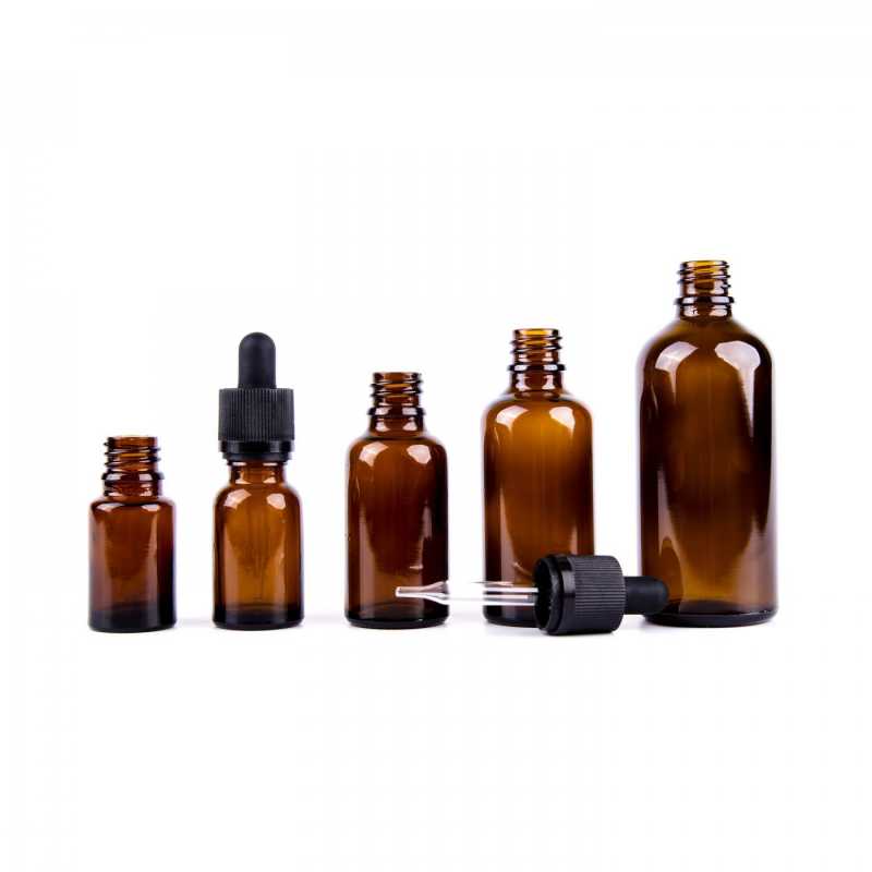 Skleněná láhev, lahvička, pipeta s bezpečnostním zámkem, 15 ml