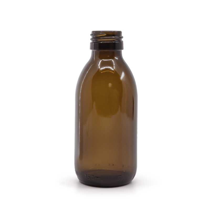 Skleněná láhev, sirupová, PP28S, 150 ml