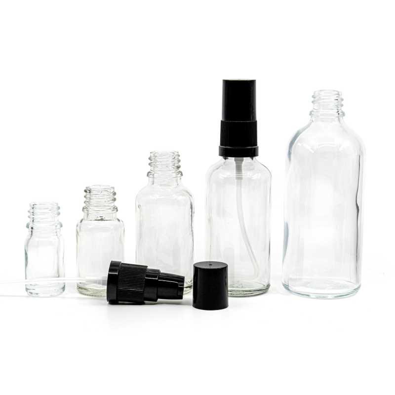 Skleněná lahvička, tzv. lahvička, je vyrobena ze silného průhledného skla. Používá se k uchovávání tekutin.
Objem: 50 ml, celkový objem 57 mlVý�