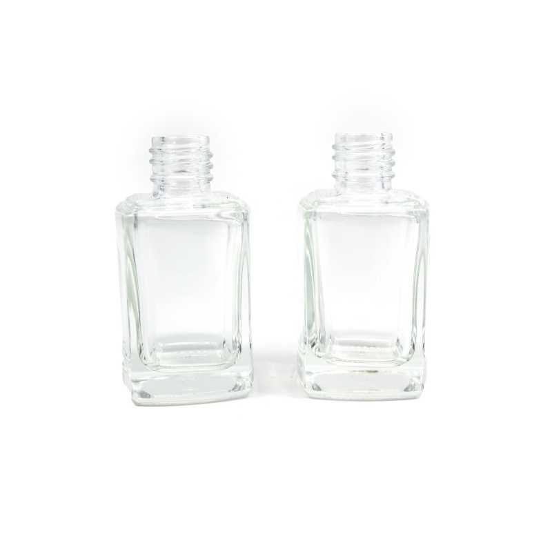Skleněná láhev, průhledná, hranatá, 13/410, 10 ml