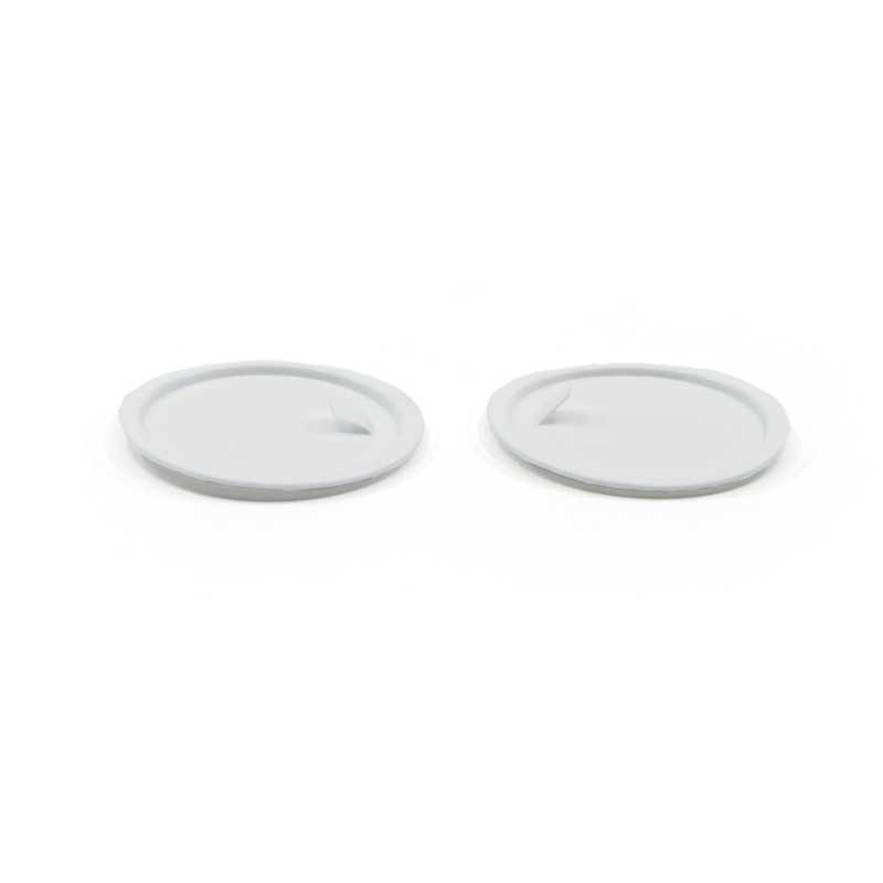 Střed na plastový kelímek mléčný 100 ml, 63 mm,