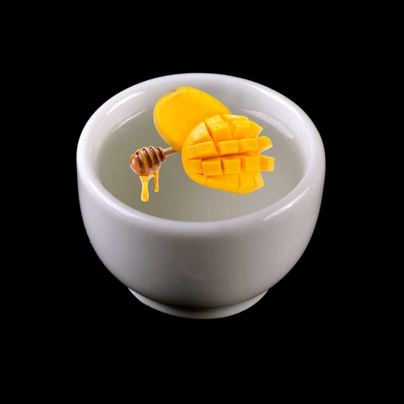 Exotic Honey Mango se skládá z vůně sladkého zralého manga doplněného výraznými tóny mandarinky, červeného pomeranče, grapefruitu, jasmínu s pevn