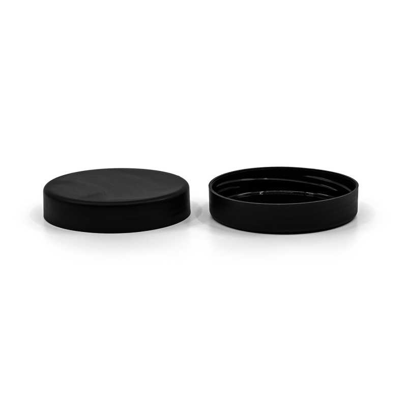 Víčko na plastový kelímek mléčný 100 ml, 63 mm, černý,