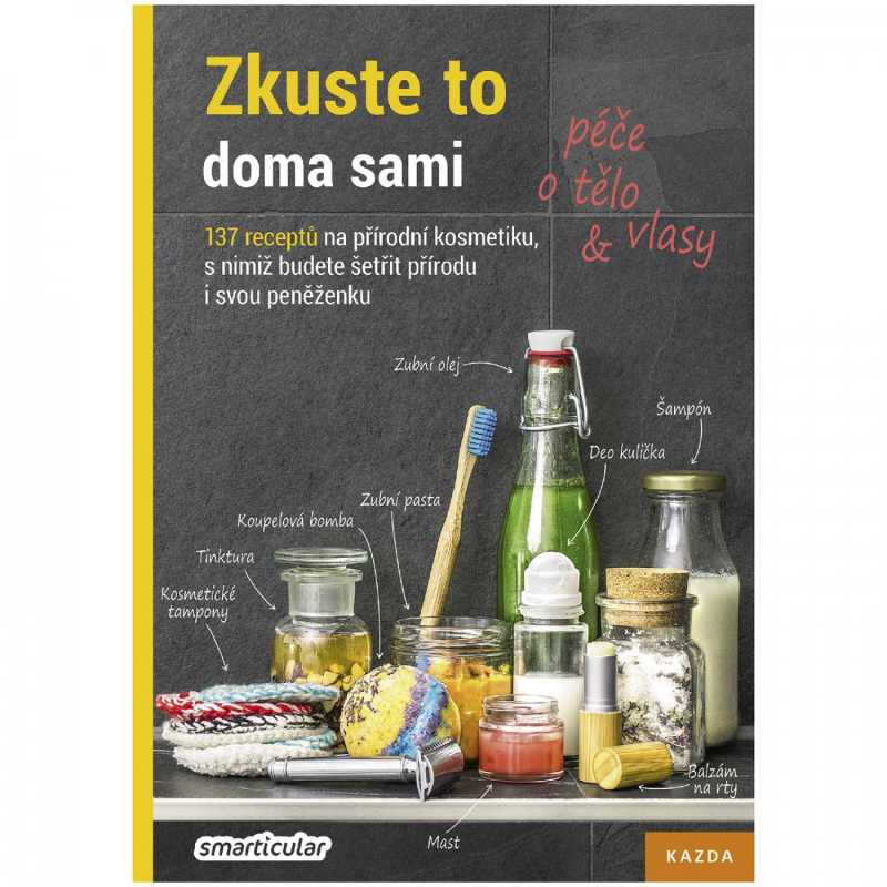 Knížka Zkuste to doma sami s podtitulem Péče o tělo a vlasy obsahuje 137 receptů, které nešetří pouze přírodu, ale i vaši peněženku. Zapomeňte n