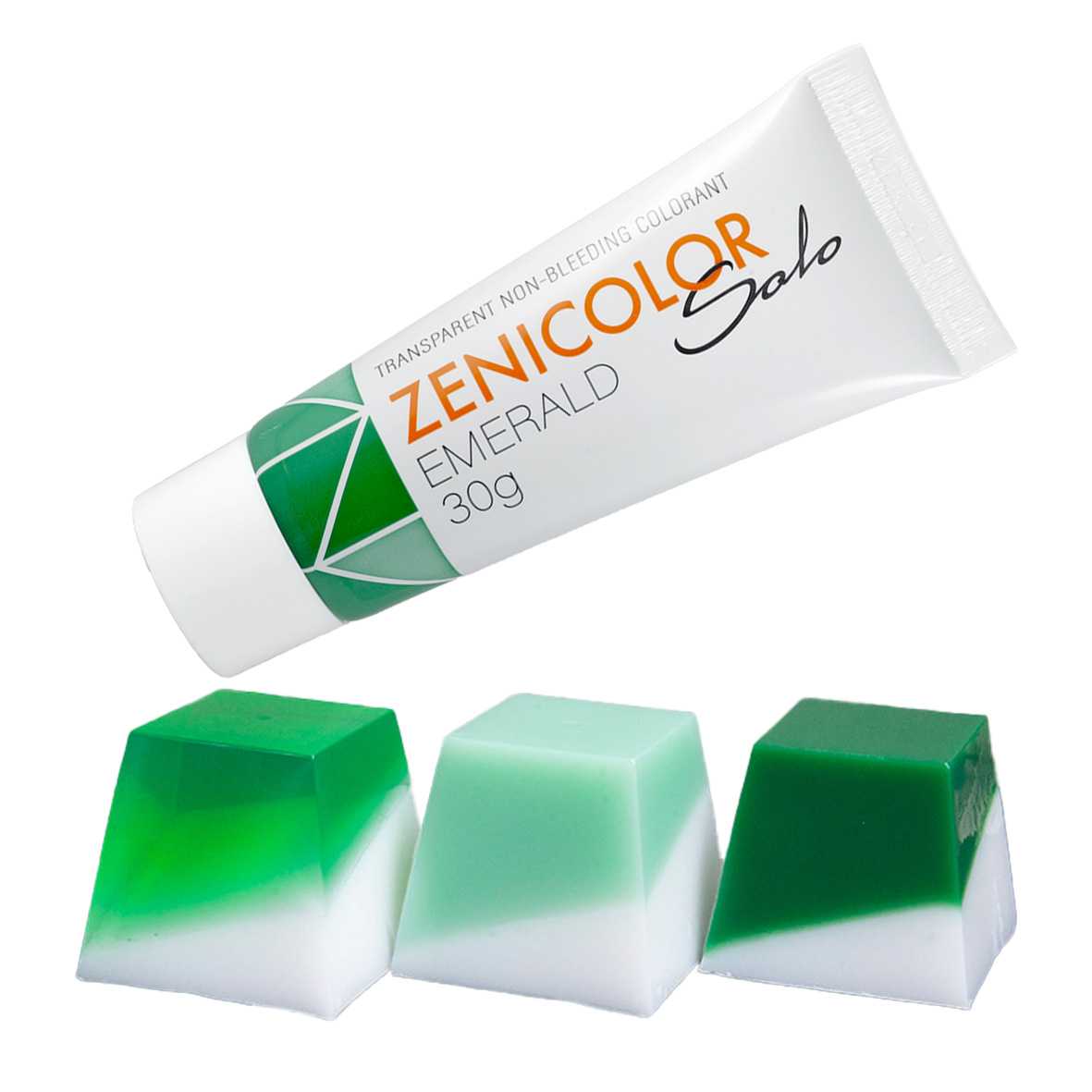 Barvivo do mýdlové hmoty, ZENICOLOR SOLO, 30 g Emerald