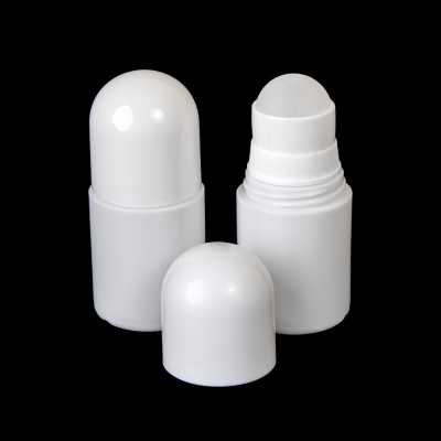 Obal na deodorant s kuličkou, plast, bílá, 30 ml