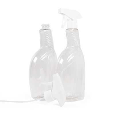 Plastová láhev, čisticí, bílý rozprašovač 750 ml