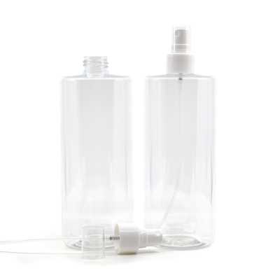Plastová láhev, průhledná, bílý sprej, 500 ml