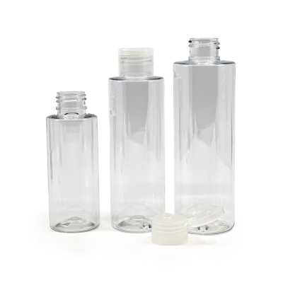 Plastová láhev, průhledná, flip top průhledný, 100 ml