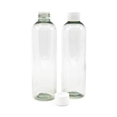 Plastová láhev, recyklovaná 250 ml, bílé víčko