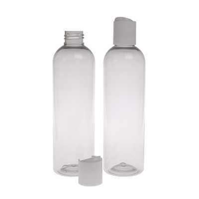 Plastová láhev, recyklovaná 250ml, disc top bílý