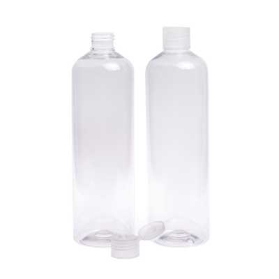 Plastová láhev, recyklovaná 250ml, flip top průhledný