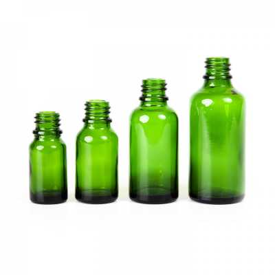 Skleněná láhev, lékovka, zelená, 18 mm, 10 ml