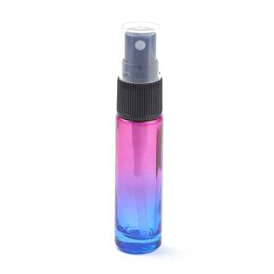 Skleněný rozprašovač na parfém, růžovo-modrý 10 ml