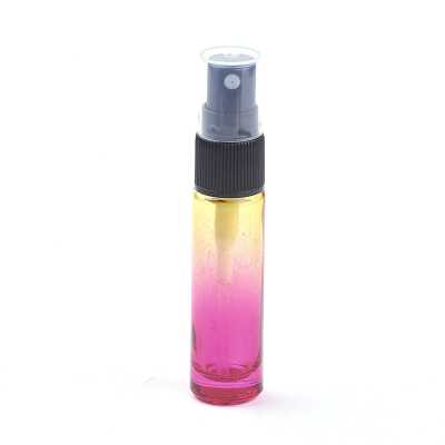 Skleněný rozprašovač na parfém, žluto-růžový 10 ml
